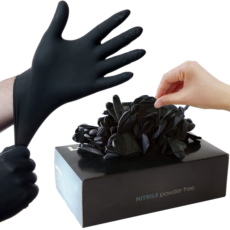 Nitrile Mechanic Glove - 20/50/100PCS Black Nitrile Gloves Disposable Latex