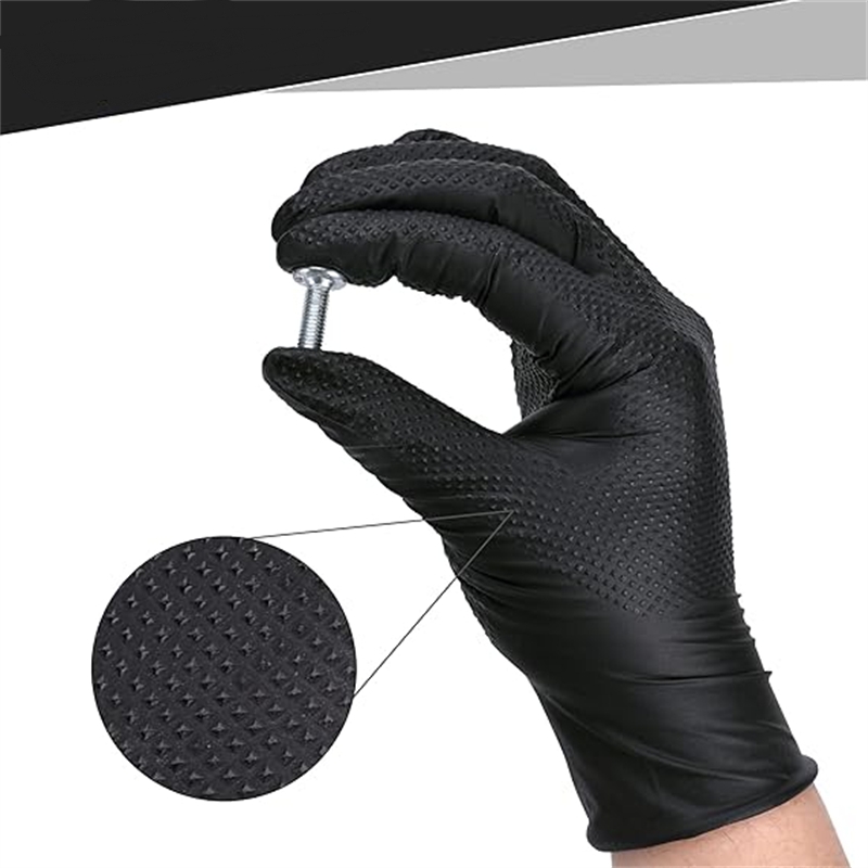 Heavy Duty Black Nitrile Glove - Nitrile Mechanic Glove 评论和价格