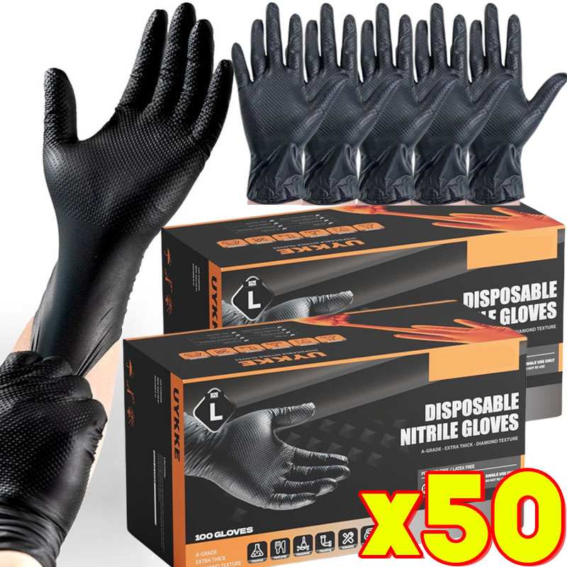 Black Nitrile Gloves Disposabl - Nitrile Mechanic Glove 评论和价格