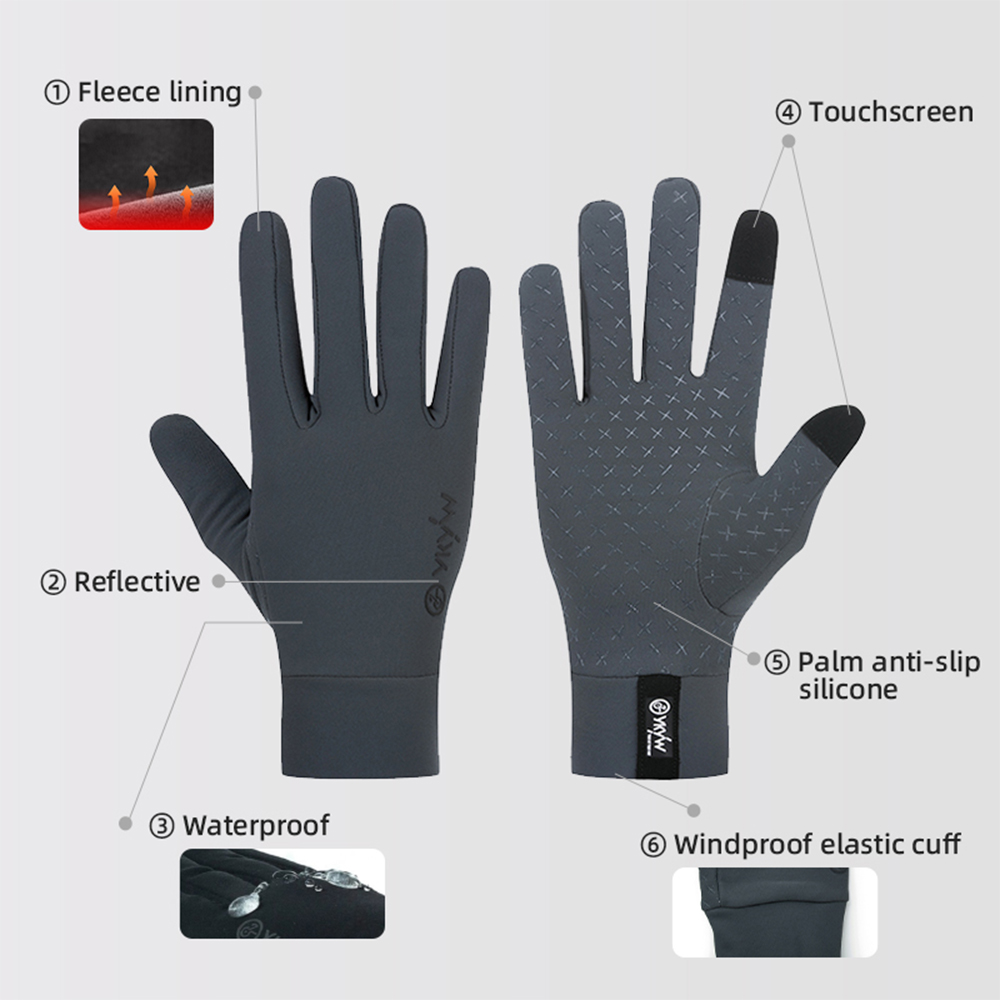YKYWBIKE Winter Cycling Gloves - Cycling Glove Padded 评论和价格