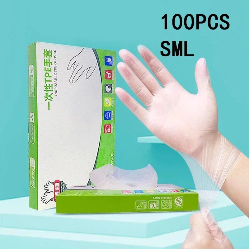 100/200Pcs Food Grade Disposab - Latex Disposable Glove 评论和价格
