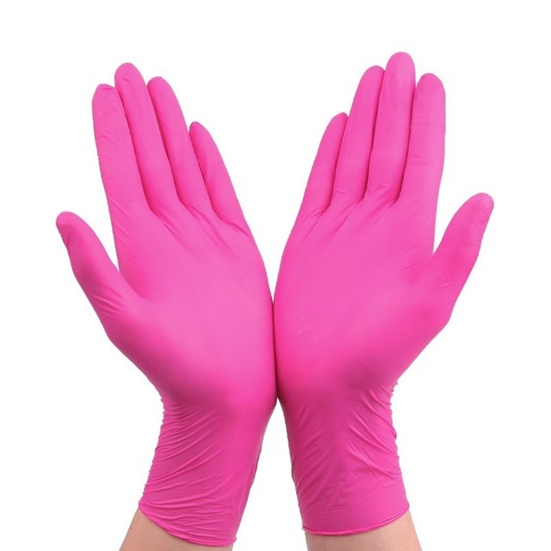 Pink Black Disposable Nitrile  - Nitrile Mechanic Glove 评论和价格