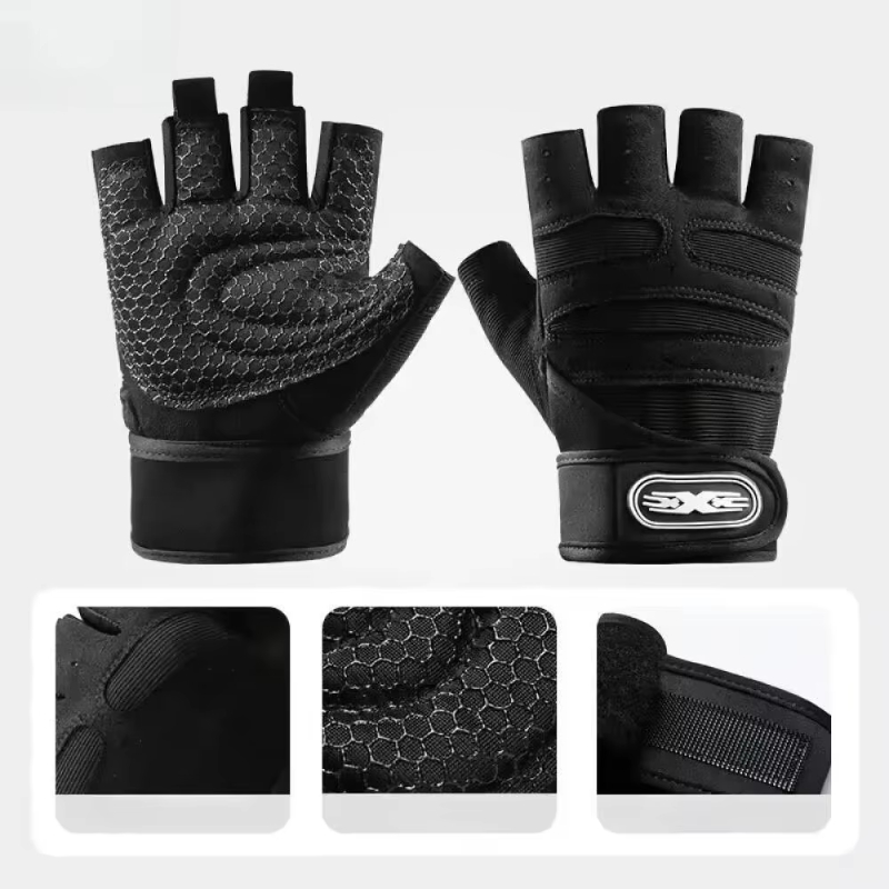 Fitness Half Finger Gloves Men - Cycling Glove Padded 评论和价格