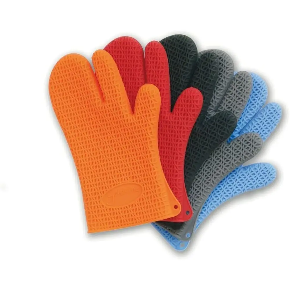 Grey Textured Silicone Oven Mi - Oven Mitt Silicone 评论和价格