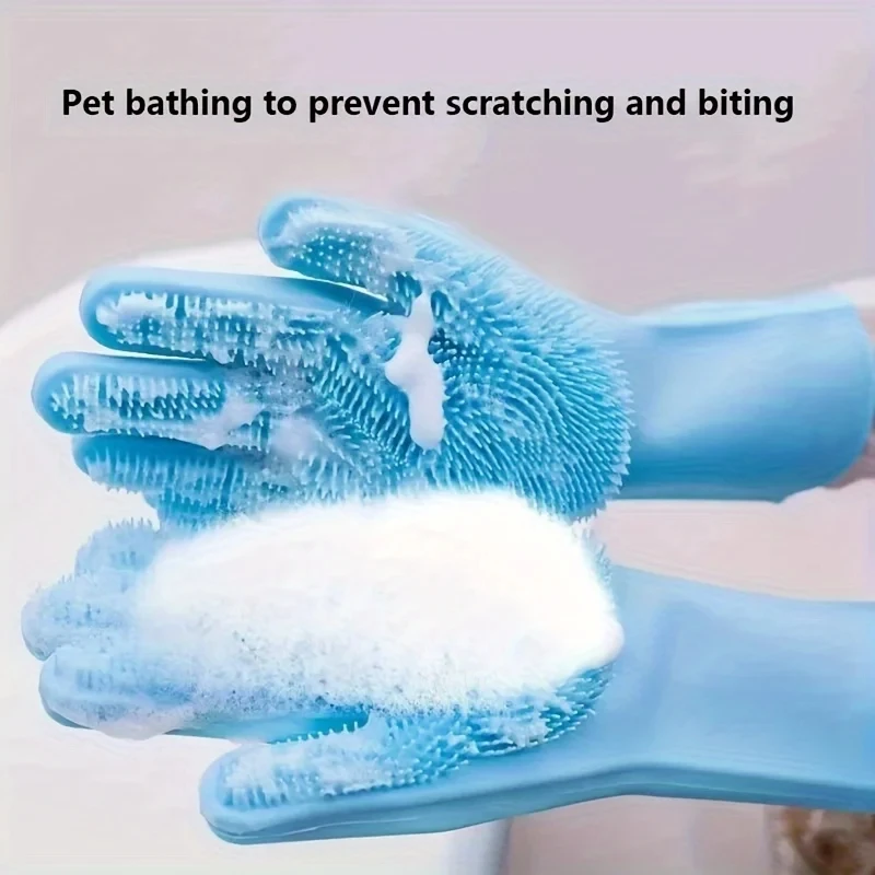 Pet Grooming Cleaning Gloves D - Rubber Glove Cleaning 评论和价格